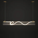 Acrylic Long Tube LED Pendant Island Light