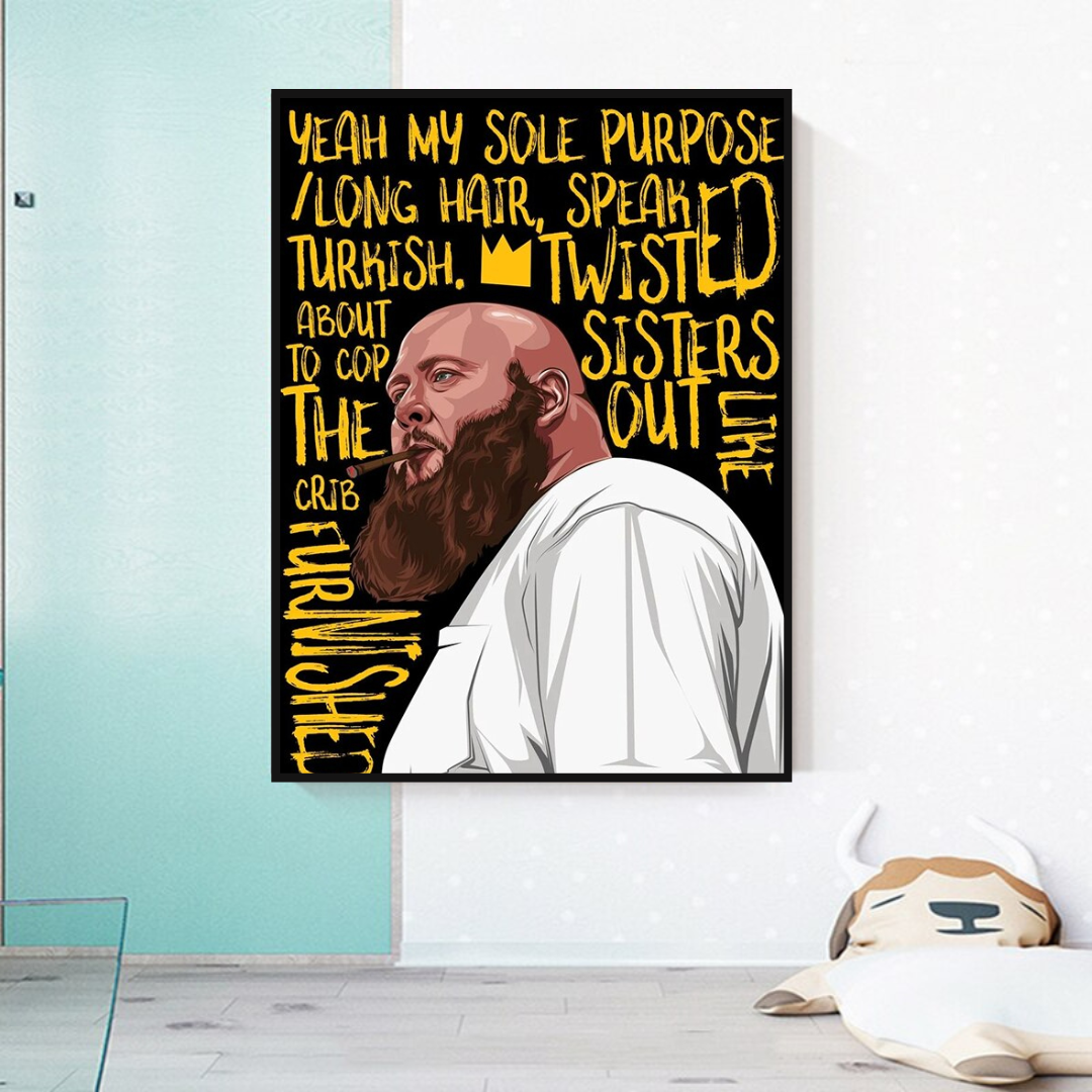 Action Bronson Singer Rapper Canvas Wall Art