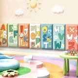 Adorables coussins de sécurité rembourrés muraux Alphabet pour enfants