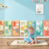 Entzückende, gepolsterte Wand-Sicherheitskissen für Kinder mit Alphabet-Motiv