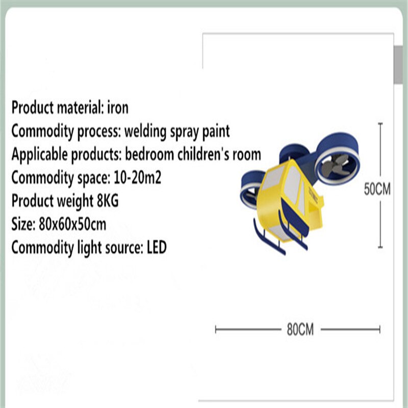 Aeroplane Light and Fan - Cool Your Room with Style