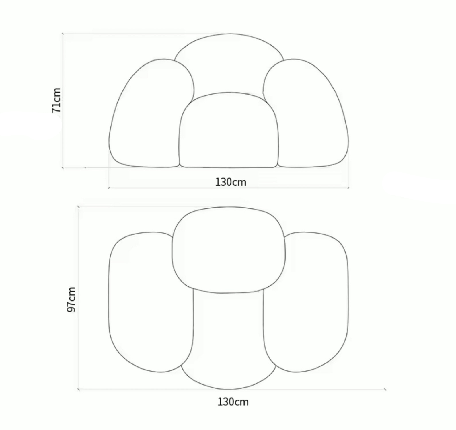 Stretch-Canape-Sofa-Set – Verwandeln Sie den Komfort Ihres Wohnzimmers