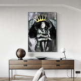 Africa Angel Queen Black Girl Canvas Wall Art