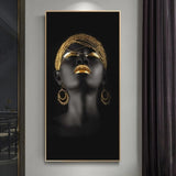 Ensemble de toile d'art noir Trio de fille africaine