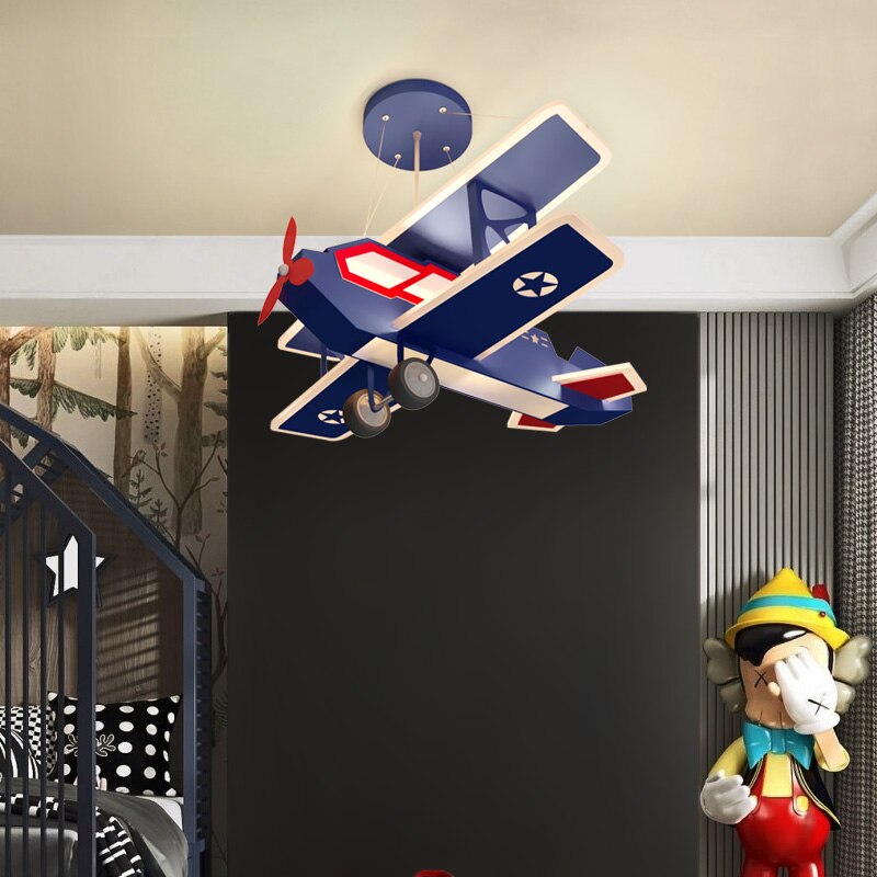 Airplane LED Hanging Light for Kids Room