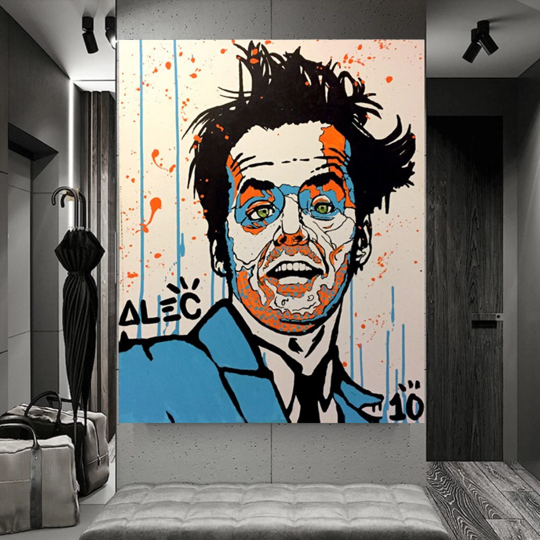 Alec LEGENDS Jack Nicholson Rebels Actor Canvas Wall Art