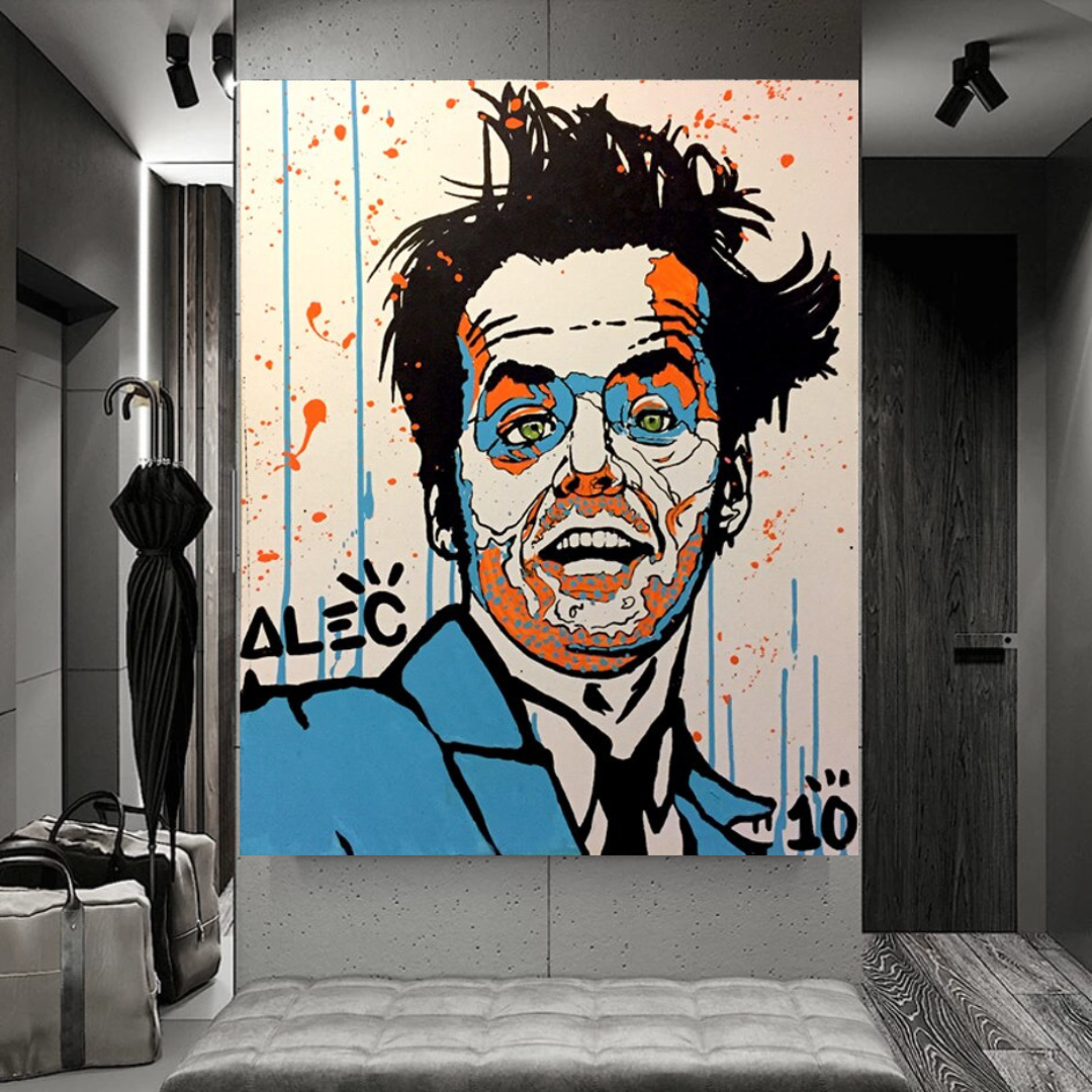 Alec LEGENDS Jack Nicholson Rebels Acteur Art mural sur toile