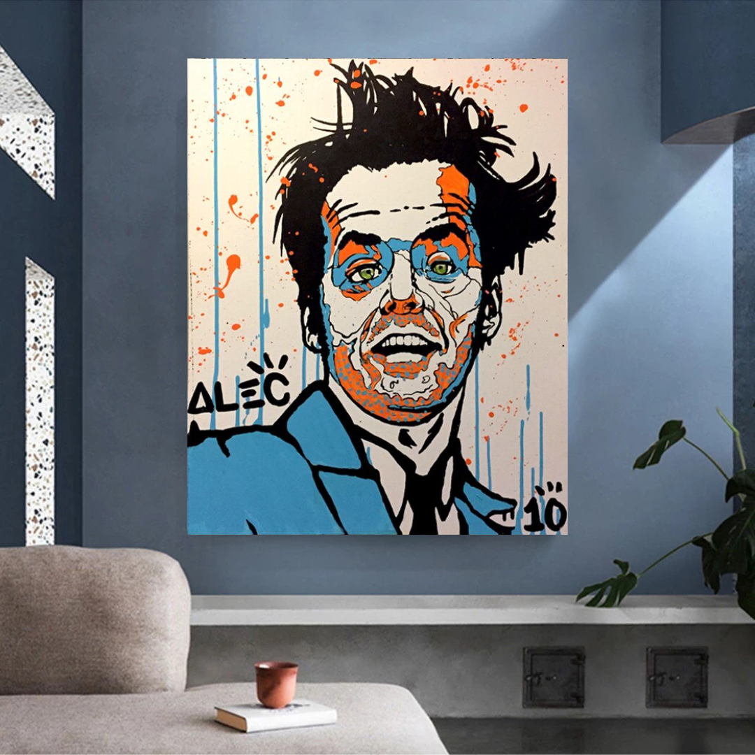 Alec LEGENDS Jack Nicholson Rebels Acteur Art mural sur toile