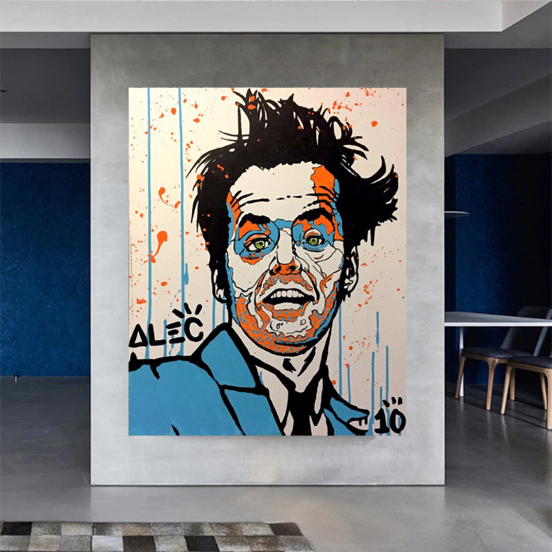 Alec LEGENDS Jack Nicholson Rebels Acteur Art mural sur toile