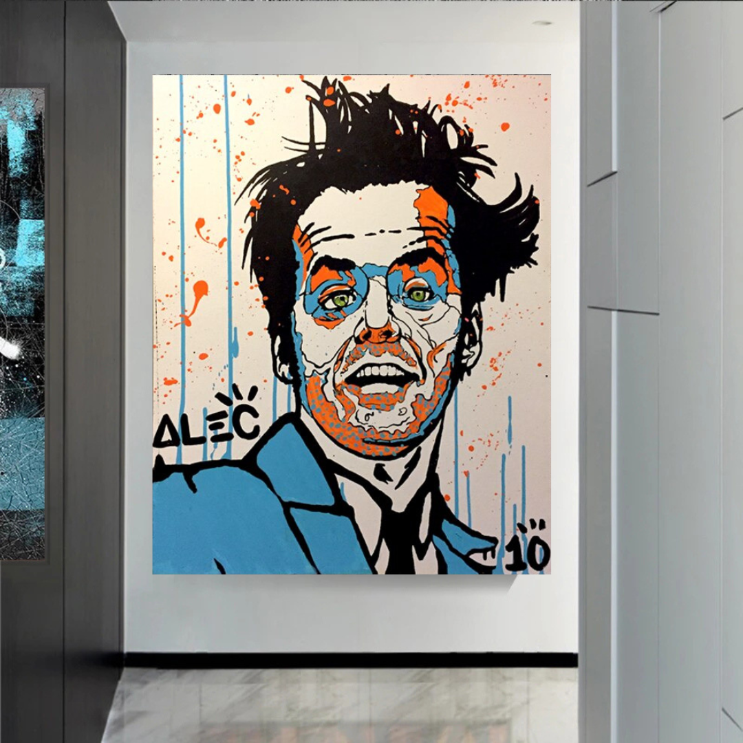 Alec LEGENDS Jack Nicholson Rebels Acteur Art mural sur toile