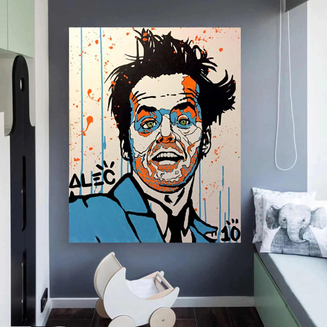 Alec LEGENDS Jack Nicholson Rebels Acteur Art mural sur toile