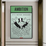 Alec Monopoly Ambition Monopoly Canvas Wall Art