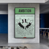 Alec Monopoly Ambition Monopoly Canvas Wall Art