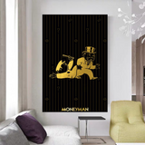 Alec Monopoly Art: Gold Money Man Millionnaire Impression sur toile