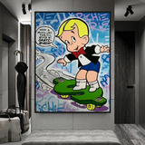 Alec Monopoly Art: Richie Rich Money Patinage