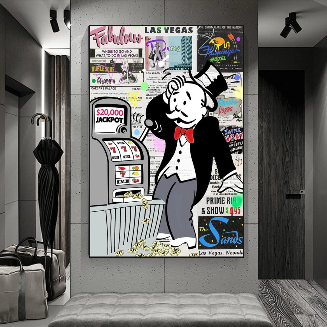 Канва с принтом "Alec Monopoly ATM Machine"