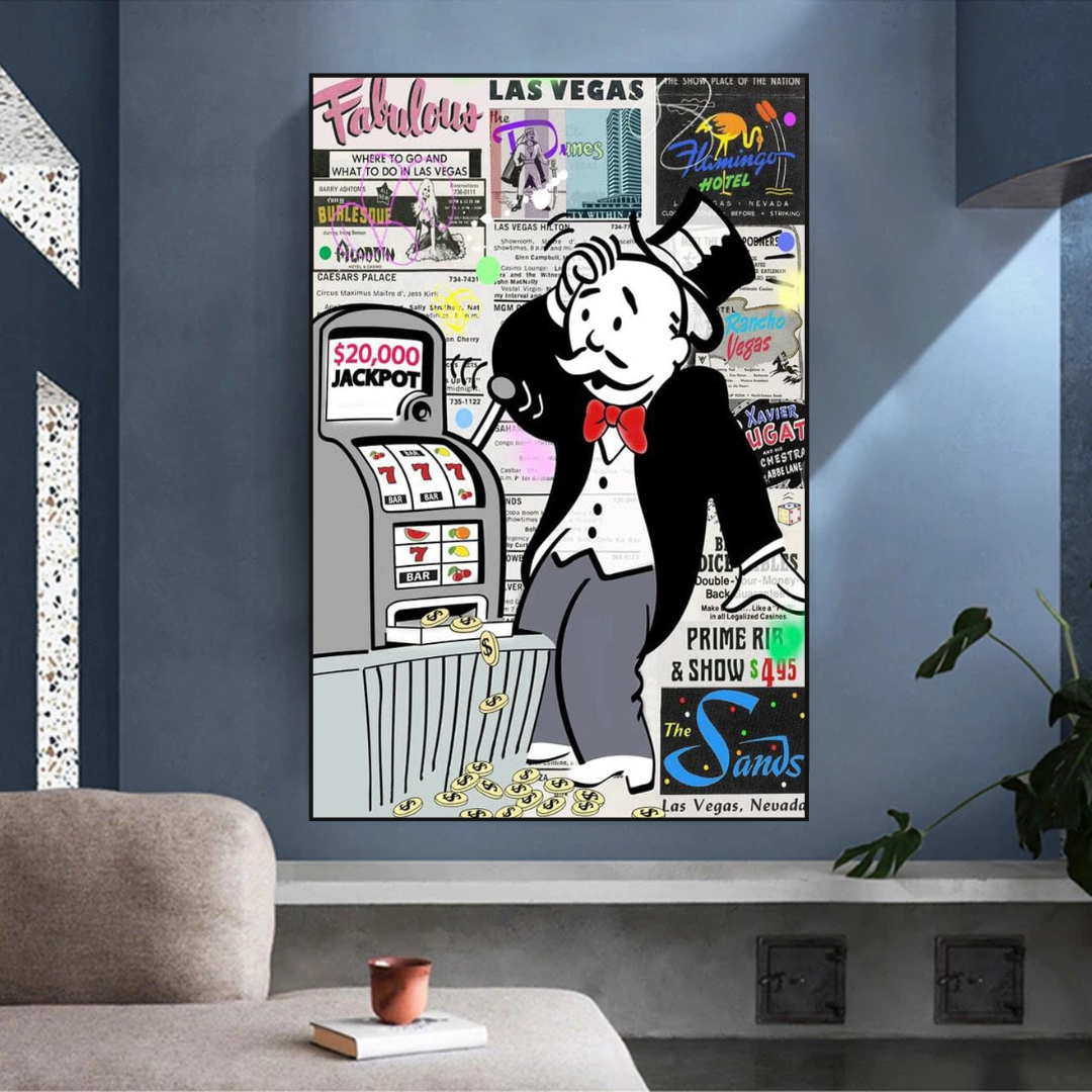 Alec Monopoly ATM Machine Canvas Print