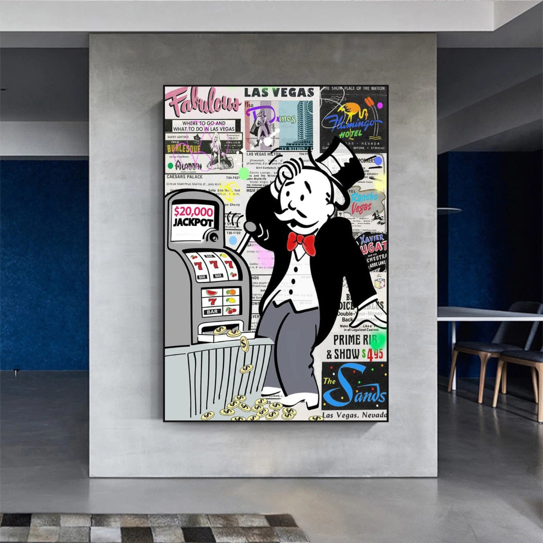 Alec Monopoly-Geldautomaten-Leinwanddruck