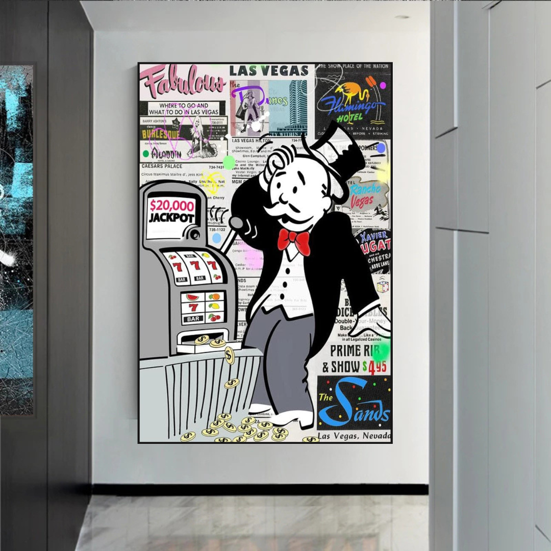 Канва с принтом "Alec Monopoly ATM Machine"