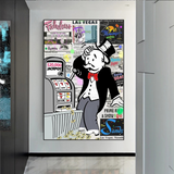 Alec Monopoly ATM Machine Canvas Print