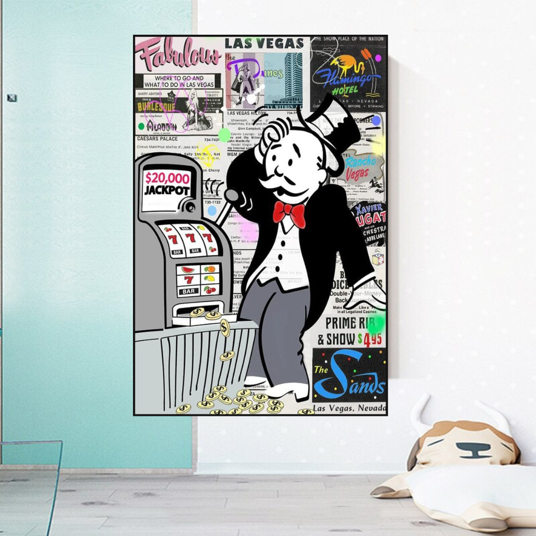 Канва с принтом "Alec Monopoly ATM Machine"