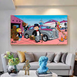 Alec Monopoly Canvas Wall Art: Richie at Airport