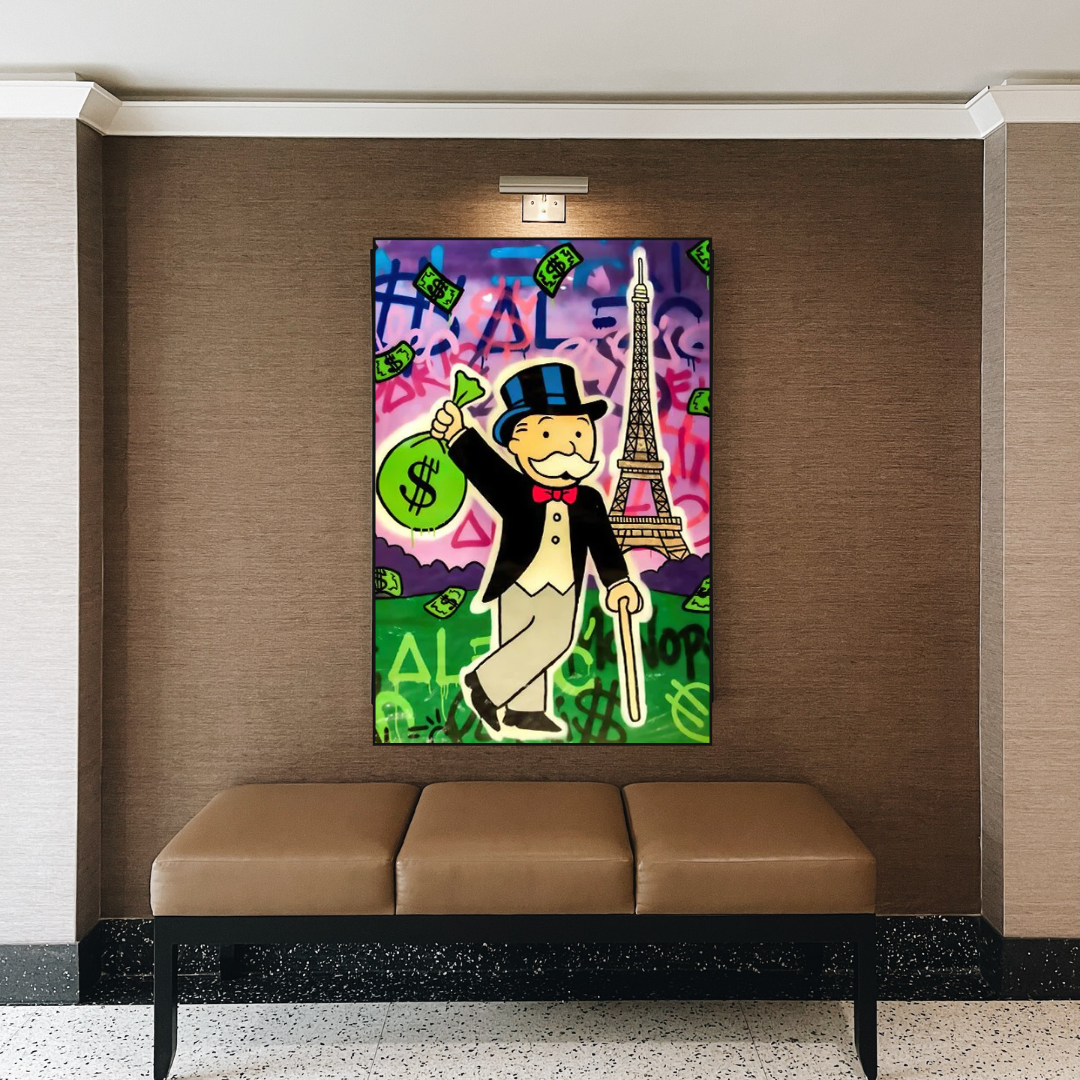 Alec Monopoly Tour Eiffel Impression sur toile