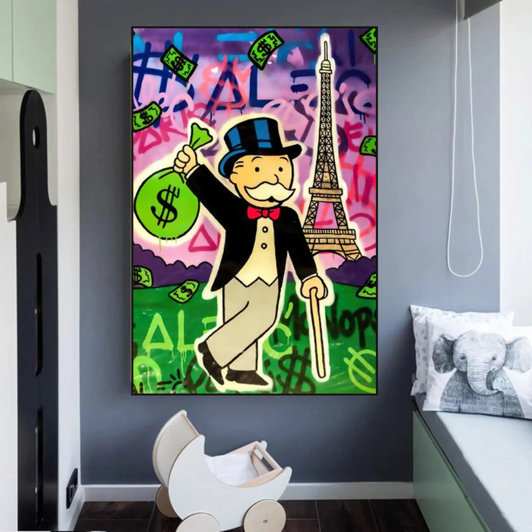 Alec Monopoly Tour Eiffel Impression sur toile