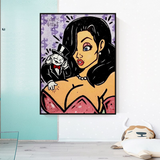 Alec Monopoly Getting Naughty with Jessica Canvas Wall Art