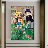 Alec Monopoly Go yard Golf Impression sur toile