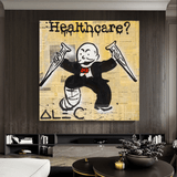 Alec Monopoly Healthcare Medical Newspaper Toile murale