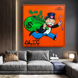Alec Monopoly Hermes Art – Geldmann-Leinwanddruck