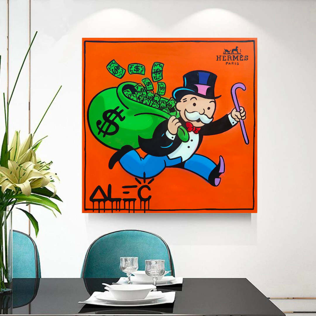 Alec Monopoly Hermes Art - Money Man Lienzo Impreso