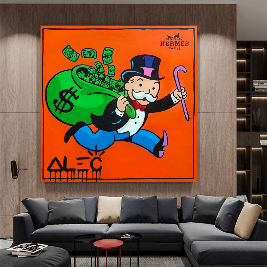 Alec Monopoly Hermes Art - Money Man Lienzo Impreso