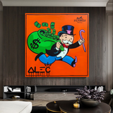 Alec Monopoly Hermes Art - Money Man Lienzo Impreso