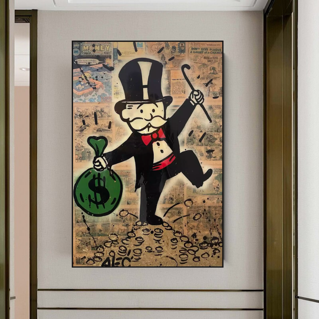 Alec Monopoly Magician Millionaire Art by Money Man