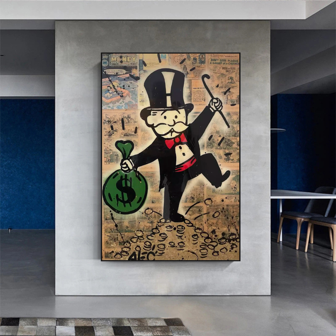 Alec Monopoly Magician Millionaire Art by Money Man