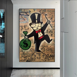 Alec Monopoly Magician Millionaire Art by Money Man