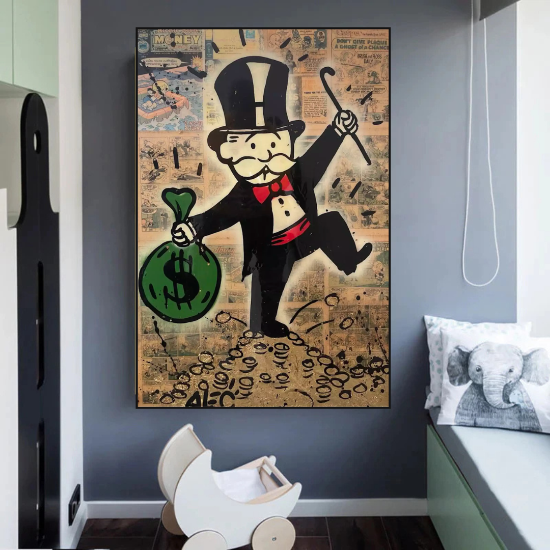 Alec Monopoly Magician Millionaire Art by Money Man