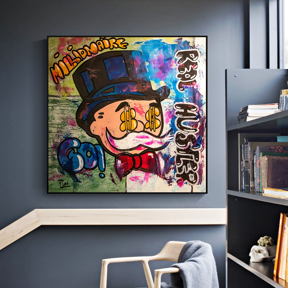 Alec Monopoly Millionaire Hustler Art | Monopoly Man Poster