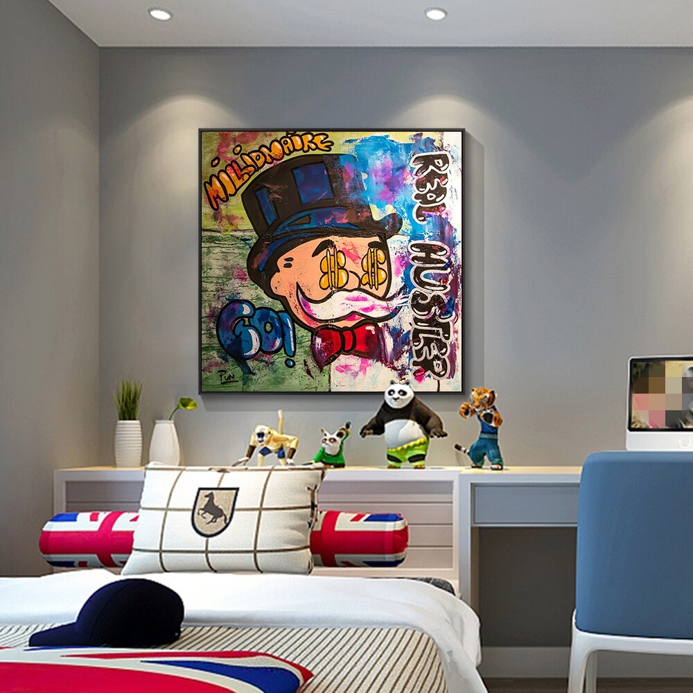 Alec Monopoly Millionaire Hustler Art | Monopoly Man Poster