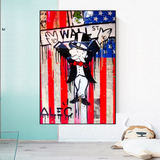 Alec Monopoly Millionaire Wall Street USA Canvas Wall Art