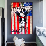 Alec Monopoly Millionaire Wall Street USA Canvas Wall Art