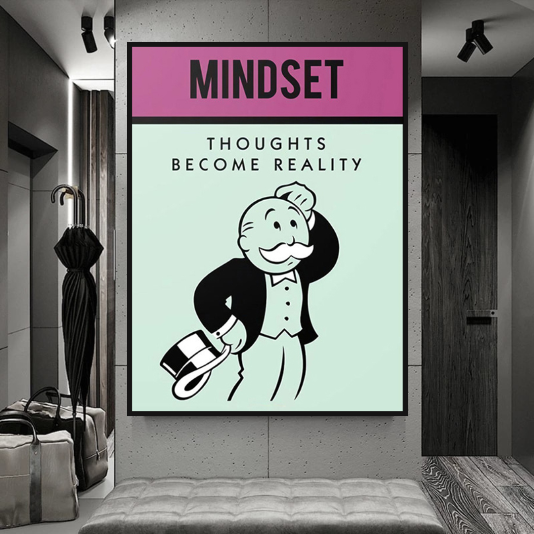 Alec Monopoly Mindset Canvas Wall Art