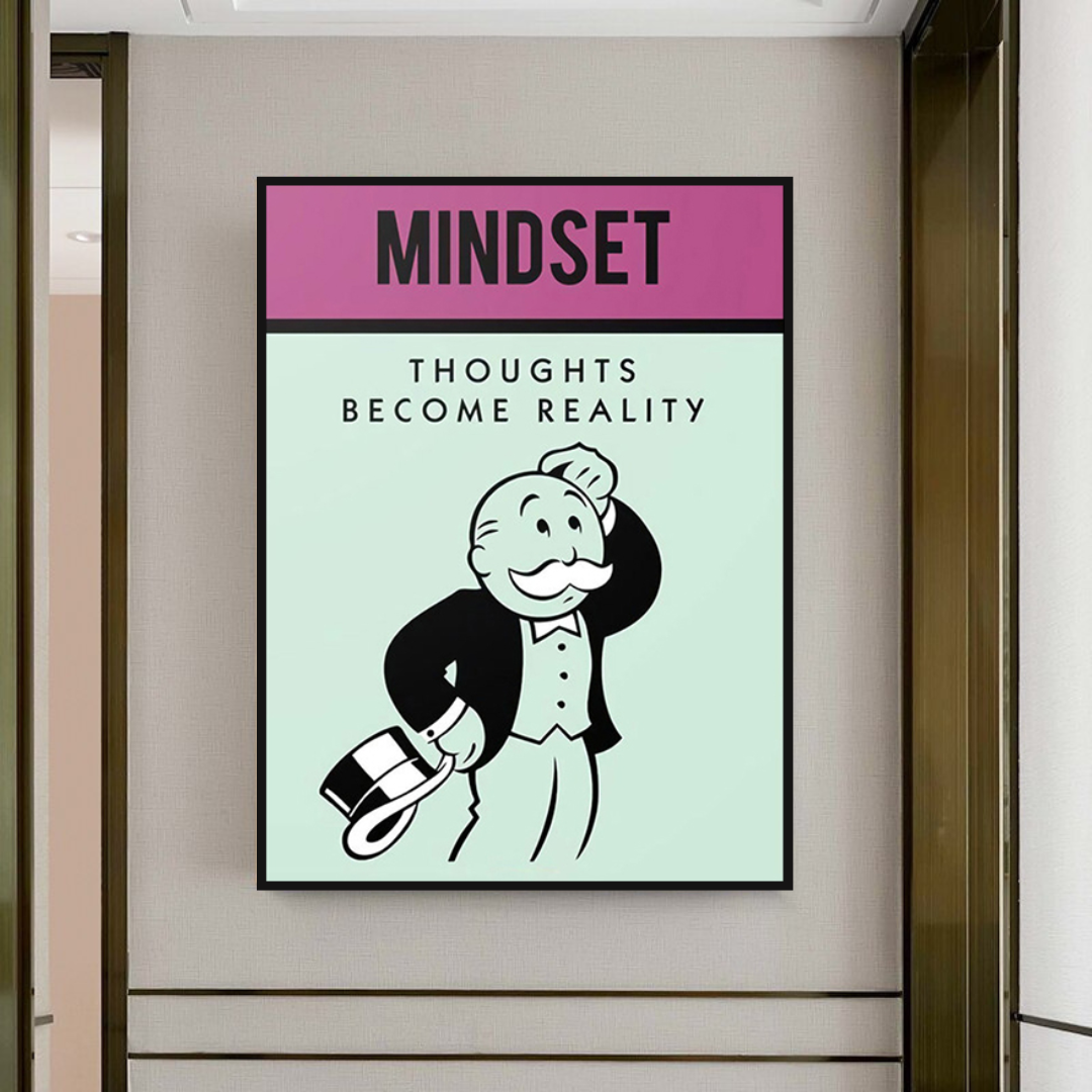 Art mural sur toile Alec Monopoly Mindset 