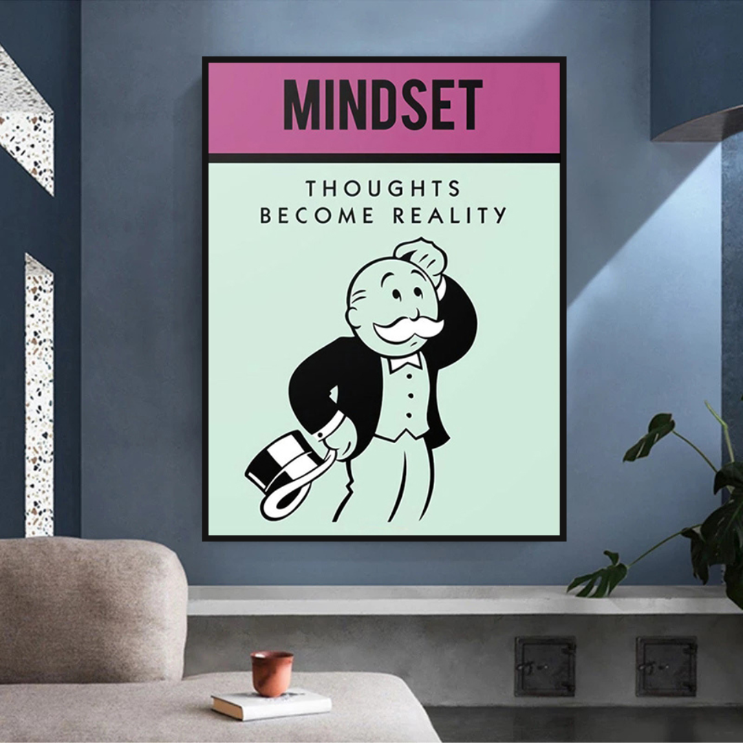 Alec Monopoly Mindset Canvas Wall Art