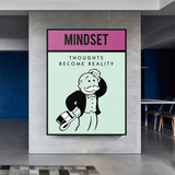 Alec Monopoly Mindset Leinwand-Wandkunst 