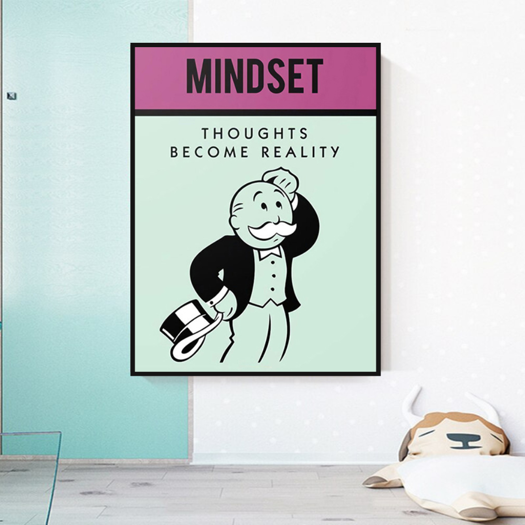 Alec Monopoly Mindset Leinwand-Wandkunst 