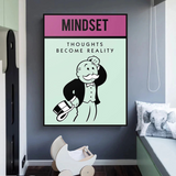 Alec Monopoly Mindset Canvas Wall Art