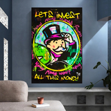 Alec Monopoly Money Art | Lets Invest all Wall Art